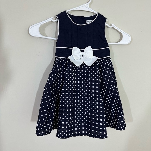 - Jillian’s Closet sz   18 month dress for special occasions navy and white - Picture 7 of 13